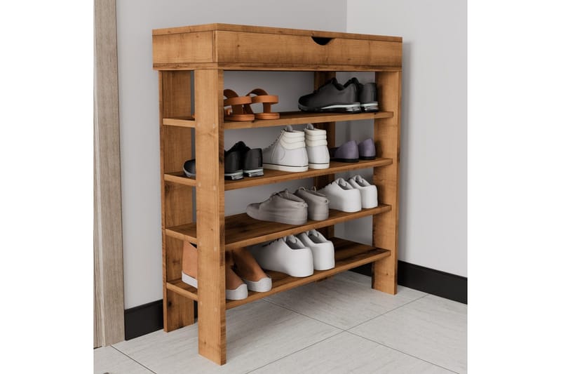Viraa Skoskab 80 cm - Nature - Opbevaring - Skoopbevaring - Skoskab