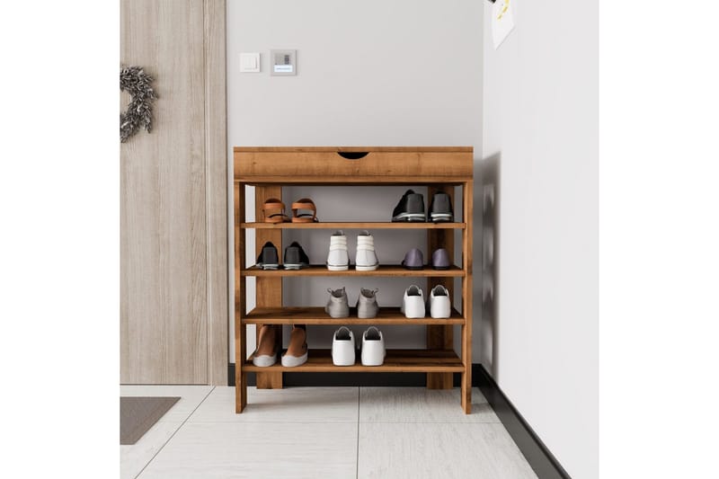 Viraa Skoskab 80 cm - Nature - Opbevaring - Skoopbevaring - Skoskab