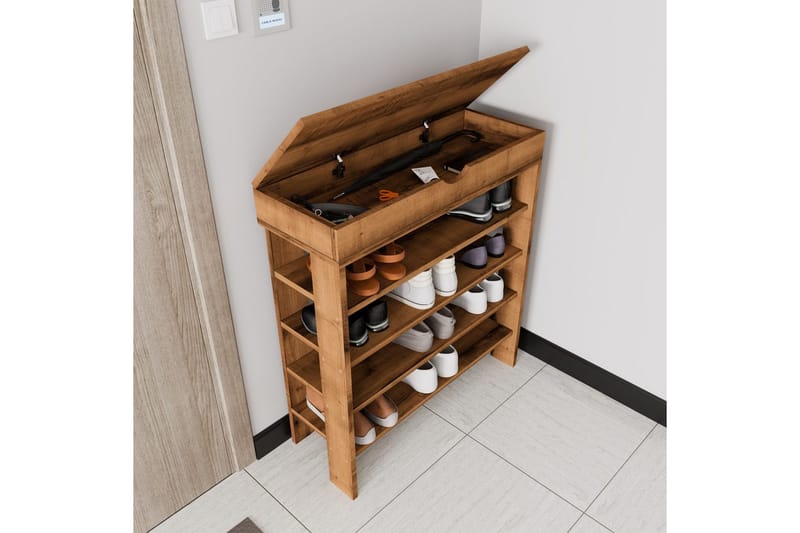 Viraa Skoskab 80 cm - Nature - Opbevaring - Skoopbevaring - Skoskab