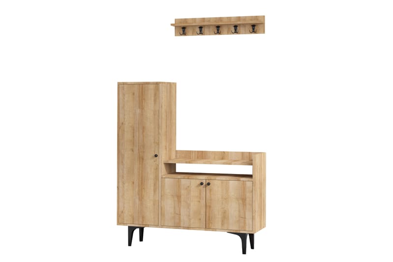 Ysabell Skoskab 120x35 cm - Natur - Opbevaring - Skoopbevaring - Skoskab