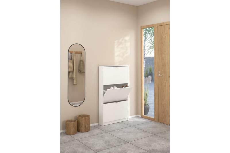 Yumi Skoskab 70 cm - Hvid - Opbevaring - Skoopbevaring - Skoskab
