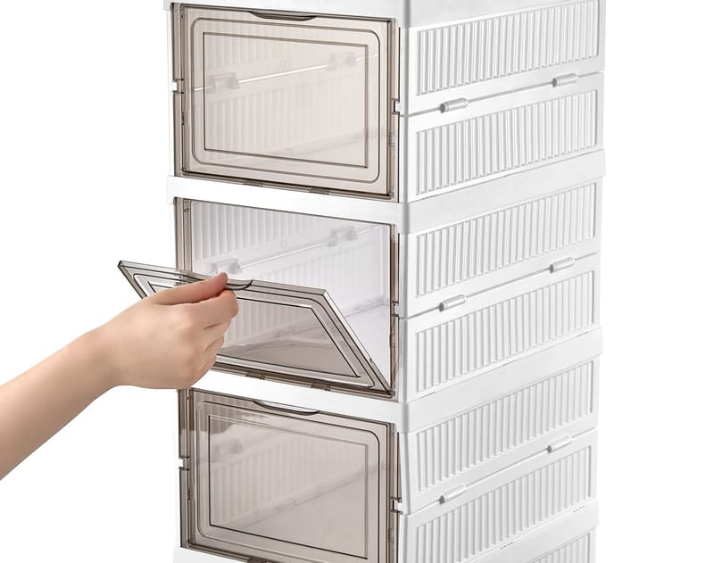 Skoskab Hanah Home Lavine 105 (25,5 x 105 x 34,5 cm) Hvid - Opbevaring - Entréopbevaring