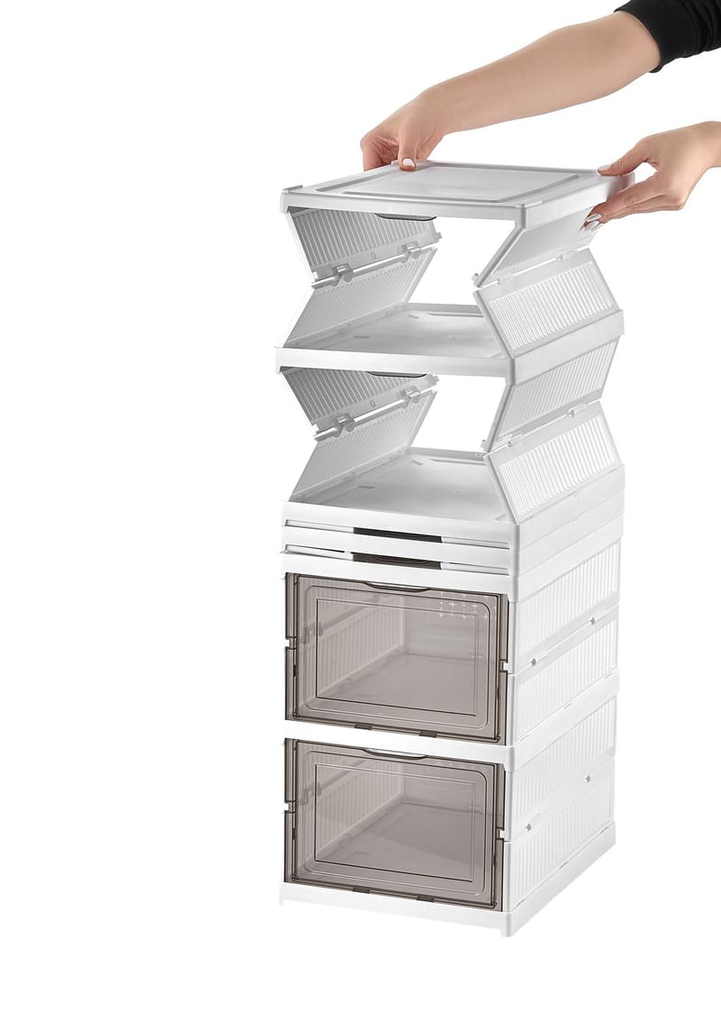Skoskab Hanah Home Lavine 105 (25,5 x 105 x 34,5 cm) Hvid - Opbevaring - Entréopbevaring
