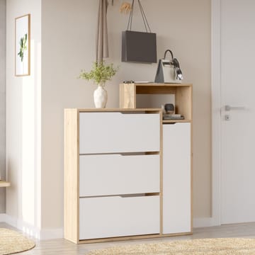 Skoskab Homitis Icono (108 x 130,6 x 30 cm) Eg hvid - Opbevaring - Entréopbevaring