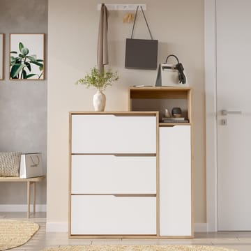 Skoskab Homitis Icono (108 x 130,6 x 30 cm) Eg hvid - Opbevaring - Entréopbevaring