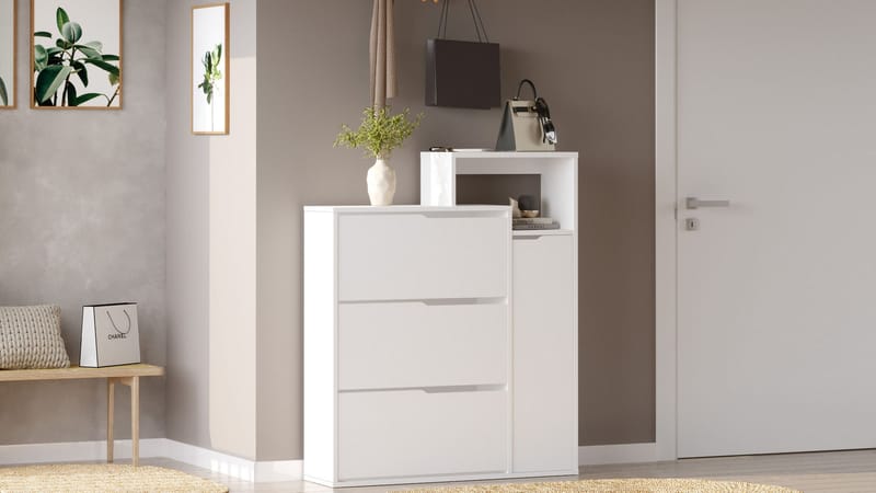 Skoskab Homitis Icono (108 x 130,6 x 30 cm) Hvid - Opbevaring - Entréopbevaring