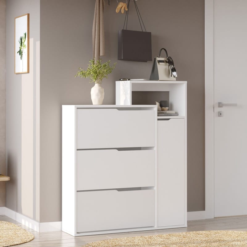 Skoskab Homitis Icono (108 x 130,6 x 30 cm) Hvid - Opbevaring - Entréopbevaring