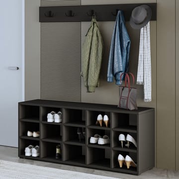 Skoskab Homitis Talu (120 x 51,6 x 29,6 cm) Antracit - Antracit - Opbevaring - Entréopbevaring