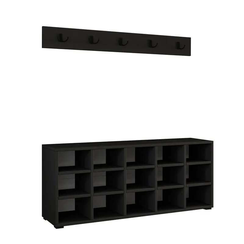 Skoskab Homitis Talu (120 x 51,6 x 29,6 cm) Antracit, Antracit