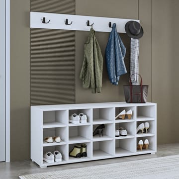 Skoskab Homitis Talu (120 x 51,6 x 29,6 cm) Hvid - Opbevaring - Entréopbevaring
