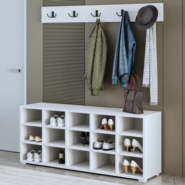 Skoskab Homitis Talu (120 x 51,6 x 29,6 cm) Hvid - Opbevaring - Entréopbevaring