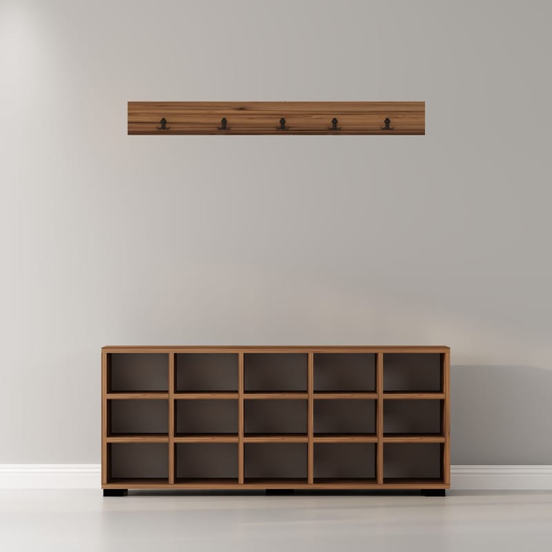 Skoskab Homitis Talu (120 x 51,6 x 29,6 cm) Valnød - Opbevaring - Entréopbevaring