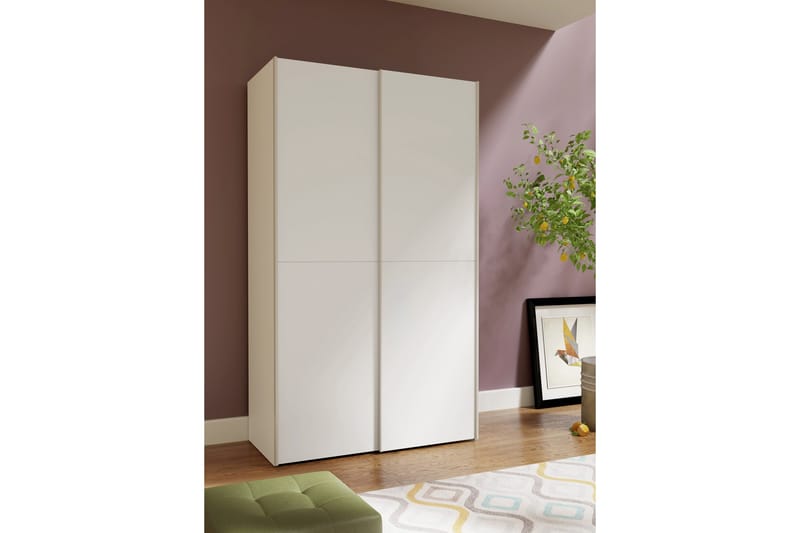 Shipts Garderobe 62x120 cm - Hvid - Opbevaring - Tøjopbevaring - Garderobeskabe