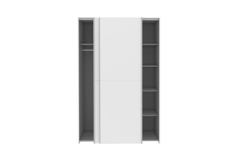 Shipts Garderobe 62x120 cm - Hvid - Opbevaring - Tøjopbevaring - Garderobeskabe