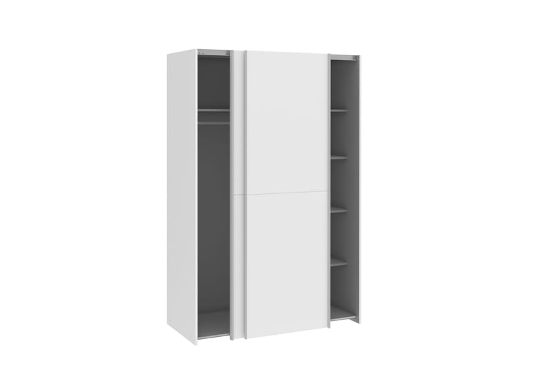 Shipts Garderobe 62x120 cm - Hvid - Opbevaring - Tøjopbevaring - Garderobeskabe