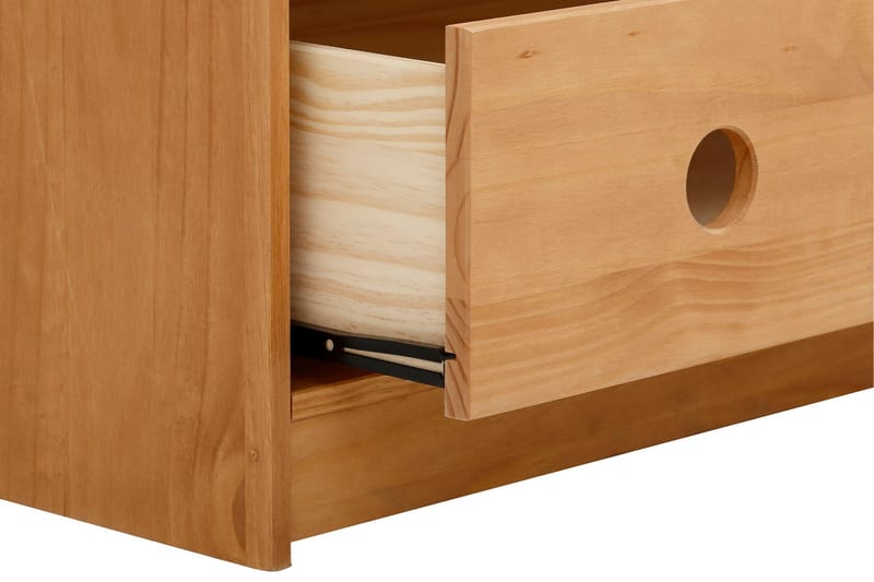 Masoomya Børnegarderobe 75x180 cm - Brun - Møbler - Børnemøbler - Opbevaring børneværelse - Garderobe børn