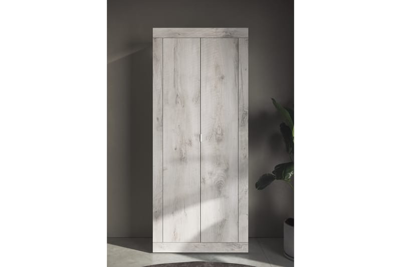 Basic Garderobeskab 78x187 cm - Hvid - Opbevaring - Tøjopbevaring - Garderobeskabe - Garderobeskab & klædeskab