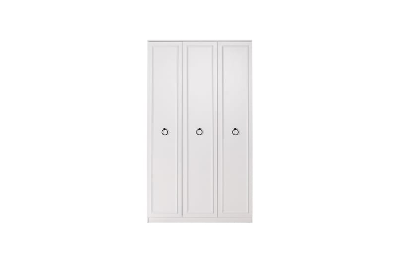 Ajra Garderobeskab 103x185 cm Hvid - Hanah Home - Opbevaring - Tøjopbevaring - Garderobeskabe