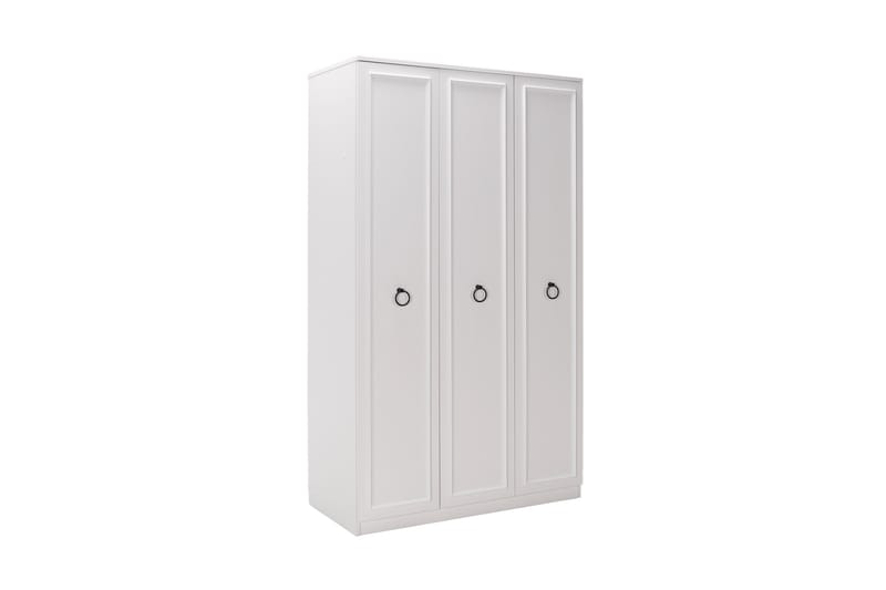 Ajra Garderobeskab 103x185 cm Hvid - Hanah Home - Opbevaring - Tøjopbevaring - Garderobeskabe