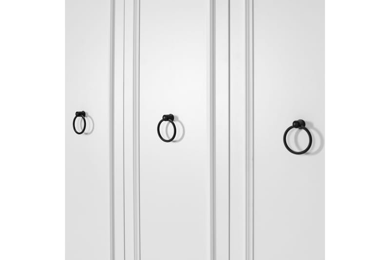 Ajra Garderobeskab 103x185 cm Hvid - Hanah Home - Opbevaring - Tøjopbevaring - Garderobeskabe