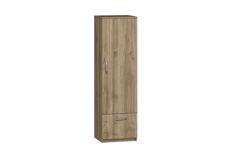 Kleoo Garderobeskab 50x187 cm Brun - Hanah Home - Opbevaring - Tøjopbevaring - Garderobeskabe