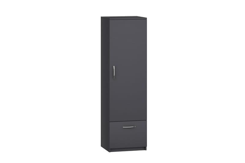 Kleoo Garderobeskap 50x187 cm Antrasitt - Hanah Home - Opbevaring - Tøjopbevaring - Garderobeskabe