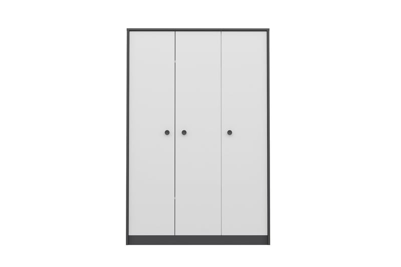 Berdez Garderobeskap 120x182 cm Antrasitt/Hvit - Hanah Home - Opbevaring - Tøjopbevaring - Garderobeskabe