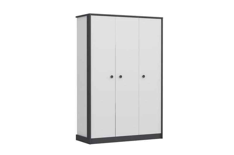 Berdez Garderobeskap 120x182 cm Antrasitt/Hvit - Hanah Home - Opbevaring - Tøjopbevaring - Garderobeskabe