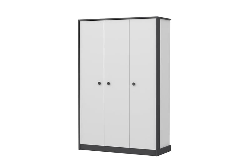 Berdez Garderobeskap 120x182 cm Antrasitt/Hvit - Hanah Home - Opbevaring - Tøjopbevaring - Garderobeskabe