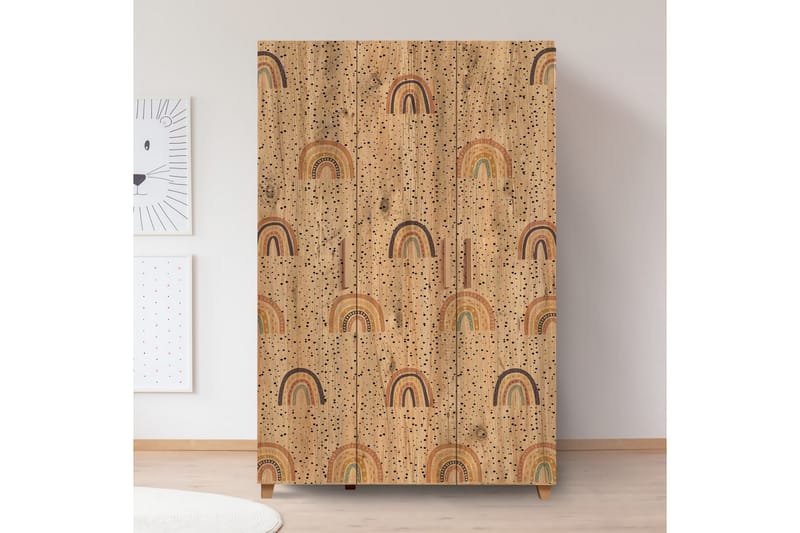 Leva Garderobe 120x189 cm Brun - Hanah Home - Opbevaring - Tøjopbevaring - Garderobeskabe