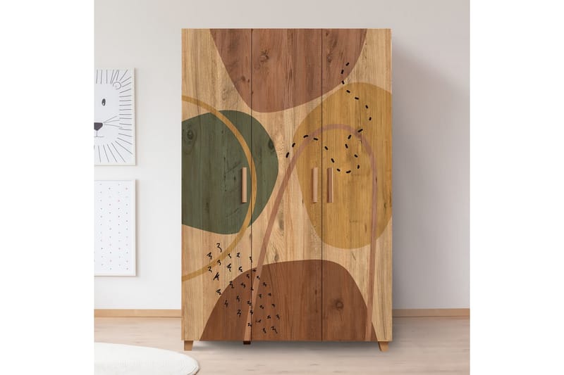 Leva Garderobe 120x189 cm Brun - Hanah Home - Opbevaring - Tøjopbevaring - Garderobeskabe
