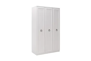 Ajra Garderobeskab 103x185 cm Hvid - Hanah Home - Opbevaring - Tøjopbevaring - Garderobeskabe