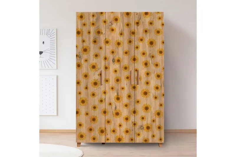 Leva Garderobe 120x189 cm Brun - Hanah Home - Opbevaring - Tøjopbevaring - Garderobeskabe