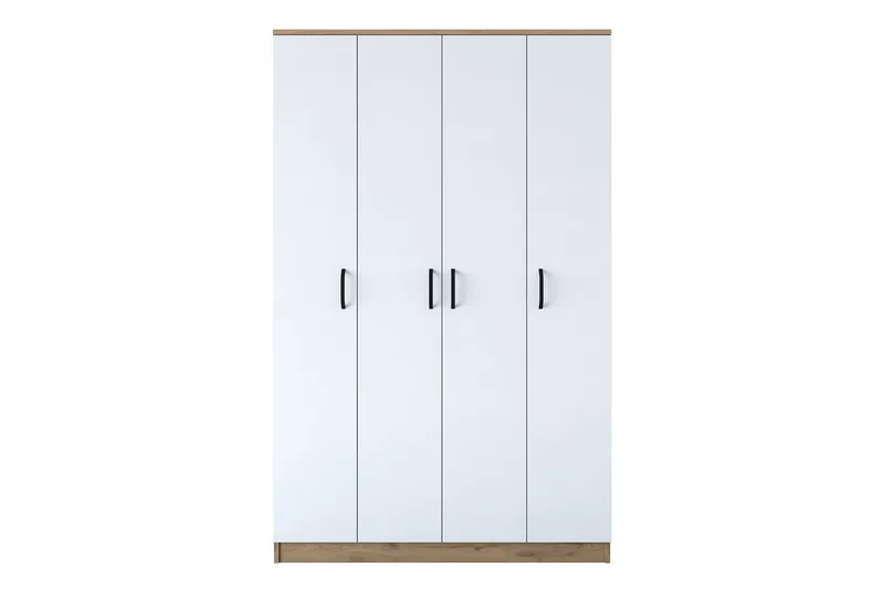 Jaioni Garderobeskab 120x190,8 cm Brun/Hvid, Hanah Home