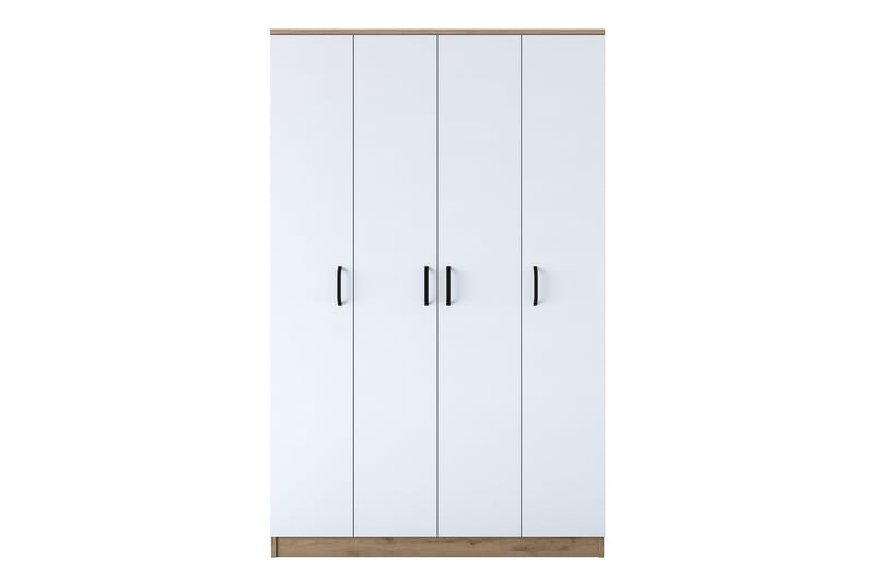 Jaioni Garderobeskab 120x190,8 cm Brun/Hvid, Hanah Home