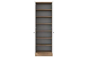 Hooda Garderobeskab 59,8x182,8 cm Brun/Hvid - Hanah Home - Møbler - Entrémøbler - Møbelsæt til hall og entre