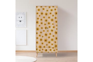 Bertoaria Garderobe 80x190 cm Brun - Hanah Home - Opbevaring - Tøjopbevaring - Garderobeskabe