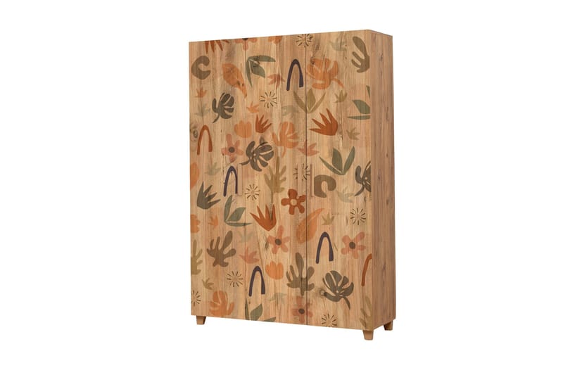 Leva Garderobe 120x189 cm Brun - Hanah Home - Opbevaring - Tøjopbevaring - Garderobeskabe