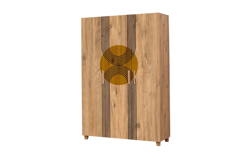 Leva Garderobe 120x189 cm Brun - Hanah Home - Opbevaring - Tøjopbevaring - Garderobeskabe