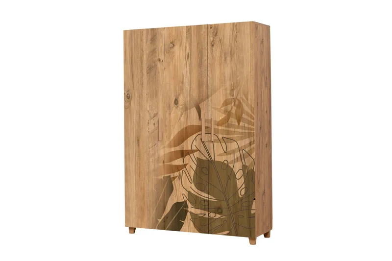 Leva Garderobe 120x189 cm Brun - Hanah Home - Opbevaring - Tøjopbevaring - Garderobeskabe