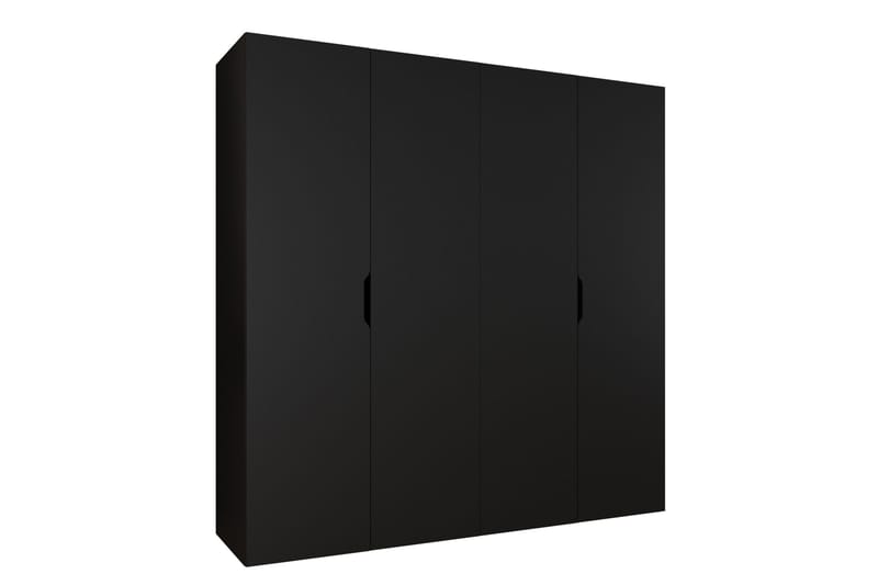 Abano Garderobe 52x202 cm - Sort - Opbevaring - Tøjopbevaring - Garderobeskabe