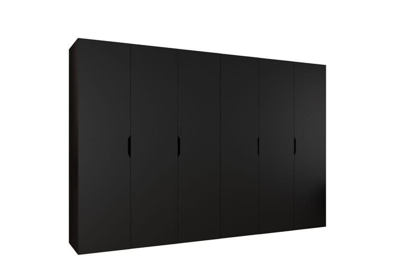 Abano Garderobe 52x202 cm - Sort - Opbevaring - Tøjopbevaring - Garderobeskabe