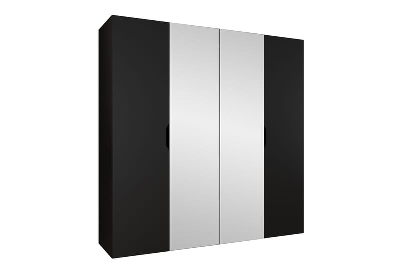 Abano Garderobe Med Spejl 52x202 cm, Sort