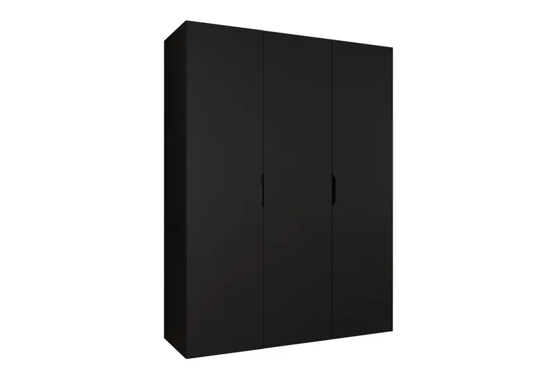 Abano Klædeskab 52x202 cm i Træ, Sort