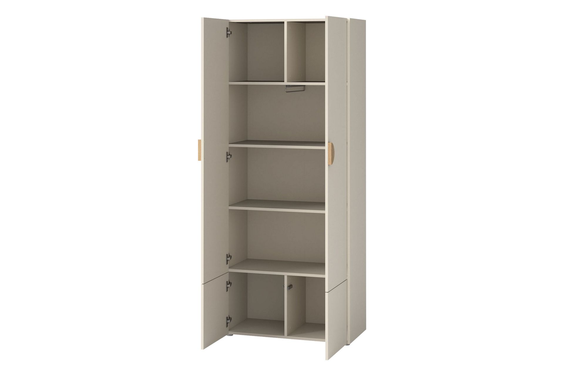 Adolfo Garderobeskab 80x194 cm - Beige - Opbevaring - Tøjopbevaring - Garderobeskabe