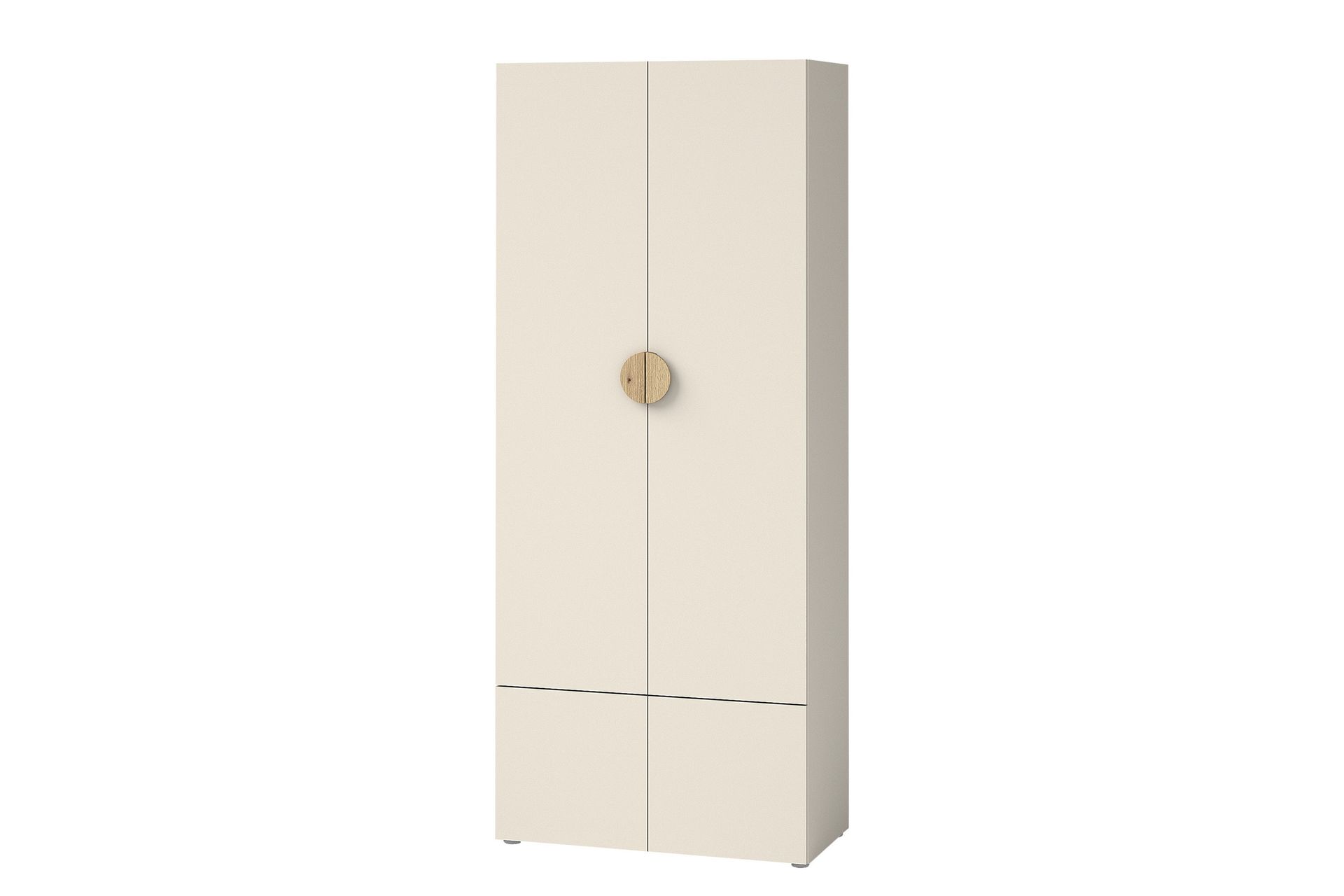 Adolfo Garderobeskab 80x194 cm - Beige - Opbevaring - Tøjopbevaring - Garderobeskabe