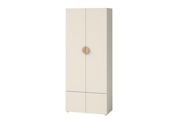 Adolfo Garderobeskab 80x194 cm - Beige - Opbevaring - Tøjopbevaring - Garderobeskabe