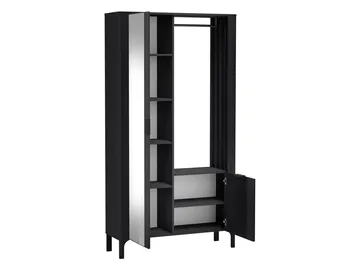 Aggarwal Garderobeskab med Spejl 105 cm - Opbevaring - Tøjopbevaring - Garderobeskabe