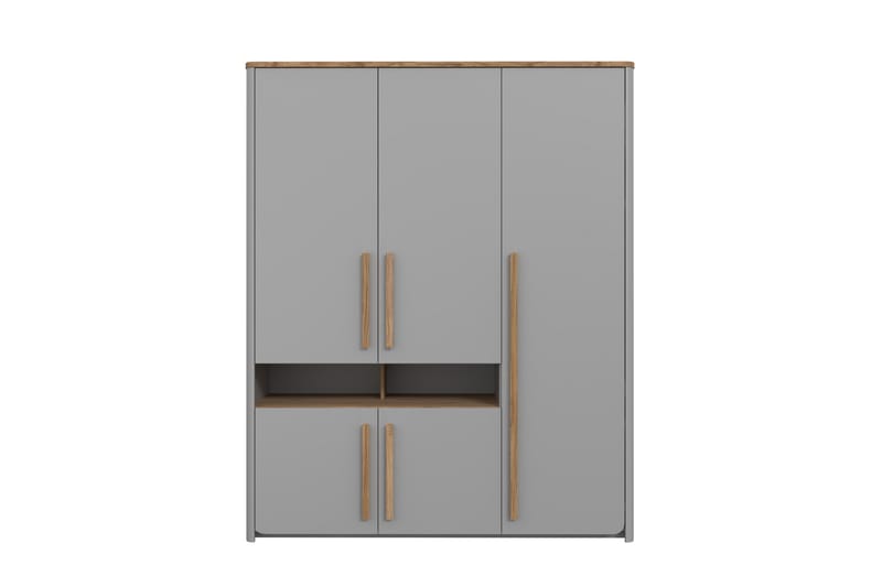 Ahmetbay Garderobe 59x158 cm - Grå/Brun - Garderobeskabe - Garderobeskab & klædeskab