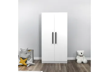 Akser Garderobe 90x180 cm - Hvid - Opbevaring - Tøjopbevaring - Garderobeskabe